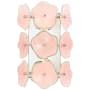 Visual Comfort Leighton 12" Small Sconce by kate spade NEW YORK Polished Nickel / Blush Tinted Glass