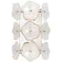 Visual Comfort Leighton 12" Small Sconce by kate spade NEW YORK Polished Nickel / Cream Tinted Glass