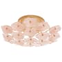 Visual Comfort Leighton 20" Medium Flush Mount with Tinted Glass by kate spade NEW YORK Soft Brass / Blush Tinted Glass