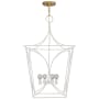 Visual Comfort Cavanagh 32" Medium Lantern by kate spade NEW YORK Light Cream / Gild