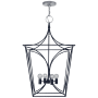Visual Comfort Cavanagh 32" Medium Lantern by kate spade NEW YORK French Navy / Polished Nickel