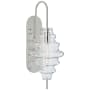 Visual Comfort Tableau 18" Large Sconce with Clear Glass by Kelly Wearstler Polished Nickel / Clear Glass