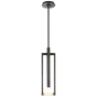 Visual Comfort Melange 18" Small Floating Alabaster Disc LED Pendant by Kelly Wearstler Bronze