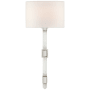 Visual Comfort Adaline 22" Medium Tail Quartz Sconce by Suzanne Kasler Polished Nickel
