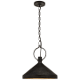 Visual Comfort Limoges 17" Large Pendant by Suzanne Kasler Natural Rusted Iron