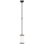 Visual Comfort Calliope 10" Mini Pendant with White Glass by Thomas O'Brien Bronze