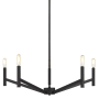 Visual Comfort Vector 5 Light 28" Wide Chandelier Midnight Black
