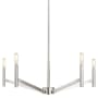 Visual Comfort Vector 5 Light 28" Wide Chandelier Brushed Nickel