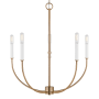 Visual Comfort Greenwich 5 Light 24" Wide Chandelier Satin Brass
