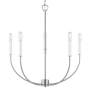 Visual Comfort Greenwich 5 Light 24" Wide Chandelier Brushed Nickel