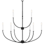 Visual Comfort Greenwich 9 Light 32" Wide Chandelier Midnight Black