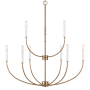 Visual Comfort Greenwich 9 Light 32" Wide Chandelier Satin Brass