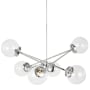 Visual Comfort Tierney 6 Light 34" Wide Sputnik Chandelier Chrome