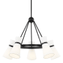 Visual Comfort Clark 5 Light 29" Wide Ring Chandelier Midnight Black