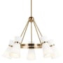 Visual Comfort Clark 5 Light 29" Wide Ring Chandelier Satin Brass