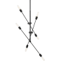 Visual Comfort Axis 6 Light 40" Wide Abstract Sputnik Chandelier Midnight Black