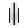 Visual Comfort Dex 10" Tall LED Bathroom Sconce with Frosted Glass Shade Midnight Black