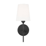 Visual Comfort Baker 14" Tall Bathroom Sconce Midnight Black