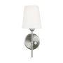 Visual Comfort Baker 14" Tall Bathroom Sconce Brushed Nickel