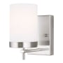 Visual Comfort Zire 8" Tall Bathroom Sconce Brushed Nickel