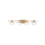 Visual Comfort Codyn 4 Light 40" Wide Vanity Light with Clear Glass Shades Satin Brass