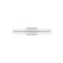 Visual Comfort Dex 24" Wide Bath Bar with Frosted Glass Shade Brushed Nickel