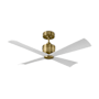 Visual Comfort Launceton 44" 4 Blade Indoor Ceiling Fan Hand Rubbed Antique Brass