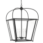 Visual Comfort Charleston 4 Light 21" Wide Taper Candle Pendant Midnight Black