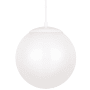 Visual Comfort Leo 12" Wide LED Pendant with Frosted Glass White