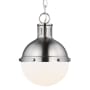 Visual Comfort Hanks 8" Wide Mini Pendant Brushed Nickel