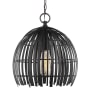 Visual Comfort Hanalei 12" Wide Mini Pendant Midnight Black