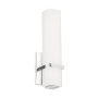Visual Comfort Milan Single Light 4-1/4" Wide Integrated LED Bathroom Sconce with Acrylic Diffuser - 277 Volt and ADA Compliant Chrome / White Glass / 3000K