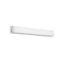 Visual Comfort Sage Single Light 37" Wide Integrated LED Vanity Light with a White Rectangular Acrylic Shade - 277V - ADA Compliant Satin Nickel