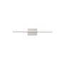 Visual Comfort Span 35" Wide LED Bath Bar Satin Nickel