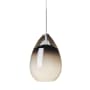 Visual Comfort Alina 4" Wide LED Mini Pendant with Smoked Glass Shade Antique Bronze