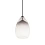 Visual Comfort Halogen Low-Voltage Alina FreeJack Monopoint Pendant with White Hand-blown Venetian Teardrop Shaped Glass Shade Antique Bronze