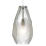 Visual Comfort Briolette 3000K LED FreeJack Mini Pendant with Frost Glass Shade Bronze