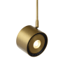 Visual Comfort ISO 3" Wide LED Mini Pendant with 20 Degree Beam Spread, 90 Color Rendering Index, 3000K Color Temperature, and 6 Inch Downrod for Freejack System Aged Brass