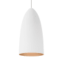 Visual Comfort Mini-Signal Single Light 4-1/8" Wide FreeJack Pendant with Spun Aluminum Shade Satin Nickel / Rubberized White / Copper
