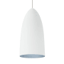 Visual Comfort Mini-Signal Single Light 4-1/8" Wide FreeJack Pendant with Spun Aluminum Shade Satin Nickel / Rubberized White / Blue