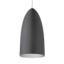 Visual Comfort Mini-Signal Single Light 4-1/8" Wide FreeJack Pendant with Spun Aluminum Shade Satin Nickel / Rubberized Gray / Platinum
