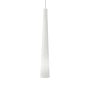 Visual Comfort FreeJack Zenith Large White Organic-Shaped Glass Pendant - 12v Halogen Chrome