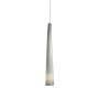 Visual Comfort FreeJack Zenith Small Smoke Organic-Shaped Glass Pendant - 12v Halogen Satin Nickel
