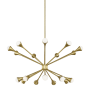 Visual Comfort Lody 18 Light 31" Wide LED Chandelier Aged Brass / 3000K
