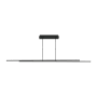 Visual Comfort Stagger 84" Wide Linear Chandelier Nightshade Black
