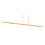 Visual Comfort Stagger 84" Wide Linear Chandelier Polished Stainless Steel