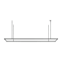 Visual Comfort Stagger 84" Wide Linear Chandelier Nightshade Black