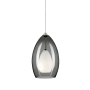 Visual Comfort Fire Mini Pendant with Shade Antique Bronze