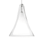 Visual Comfort Melrose II LED Mini Pendant with Shade Satin Nickel / Clear Shade