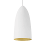 Visual Comfort Mini-Signal Mini Pendant with Shade Satin Nickel / Rubberized White / Gold